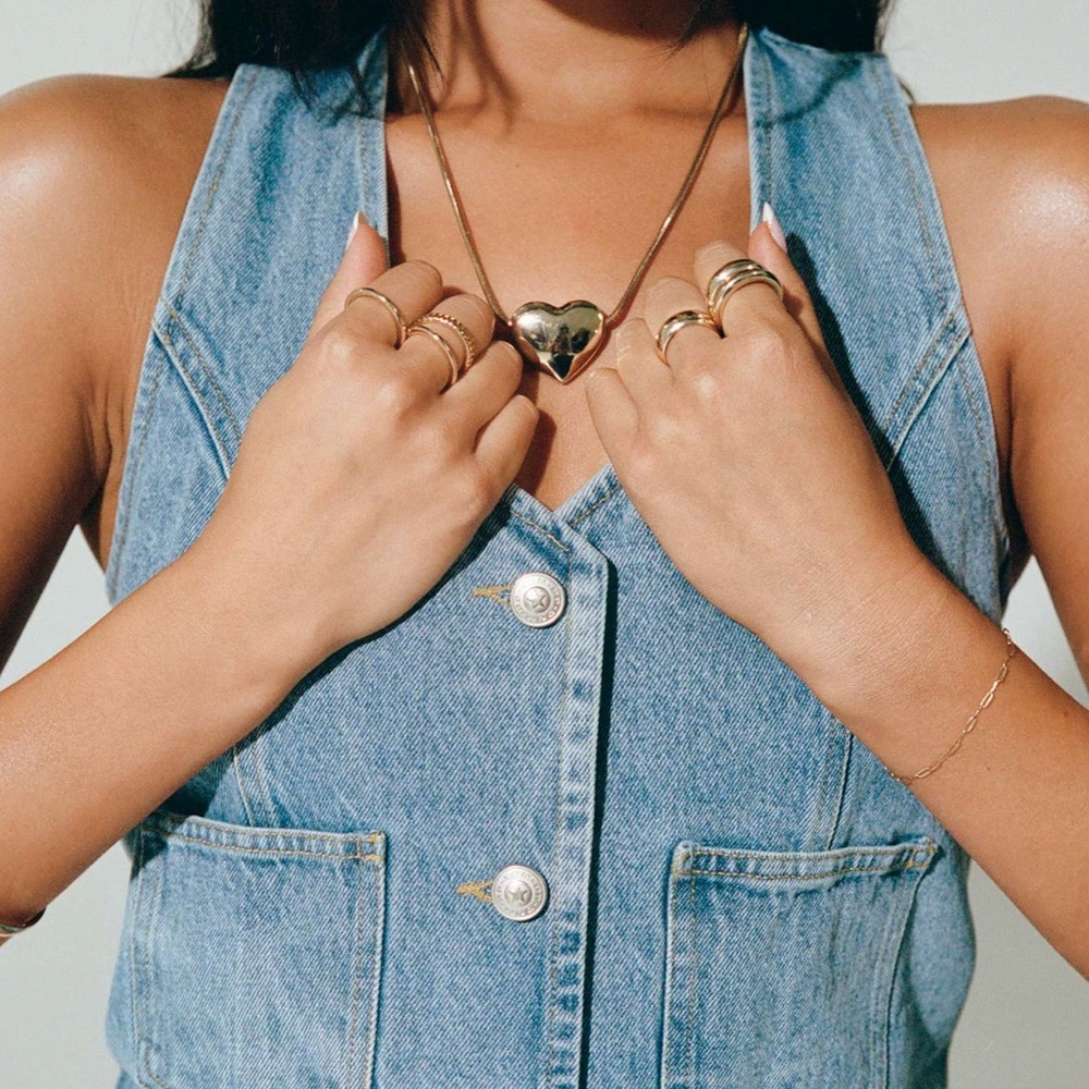 Princess Polly Light Wash Denim Vest